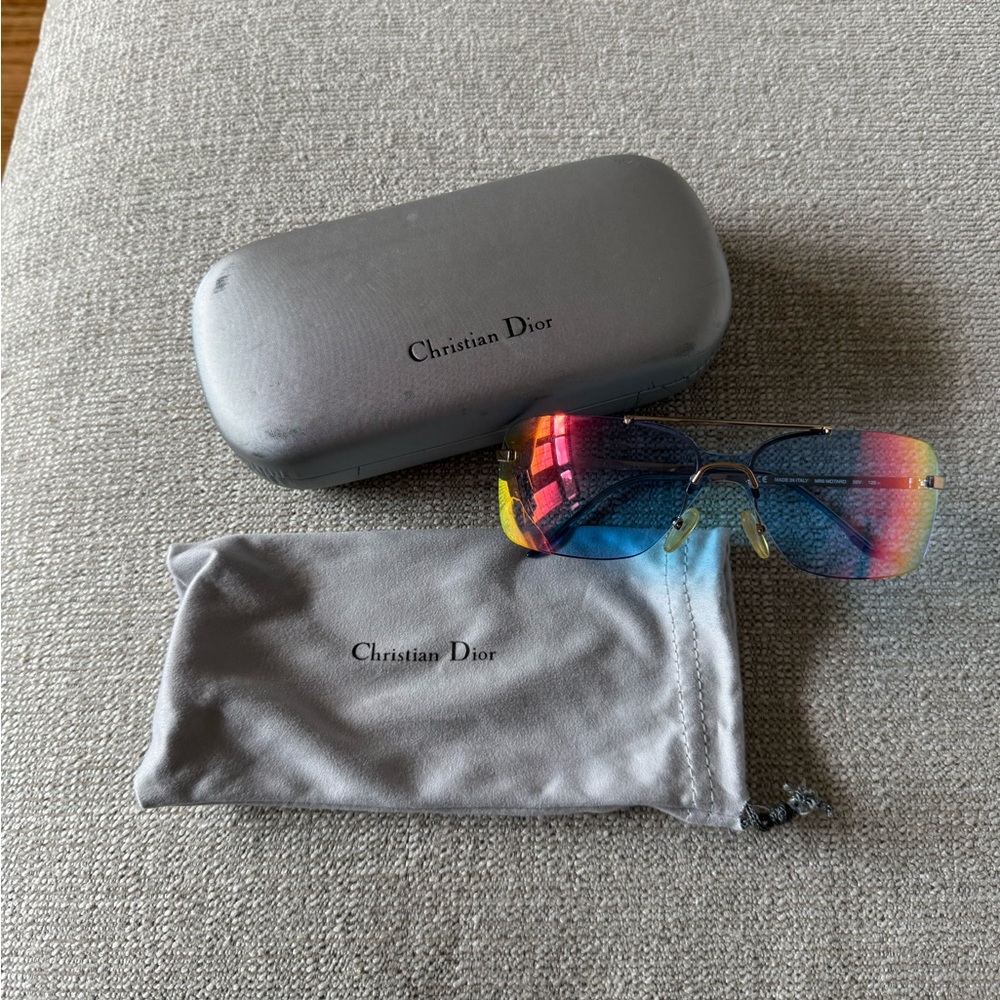 Dior Blue and Pink Gradient Sunglasses
